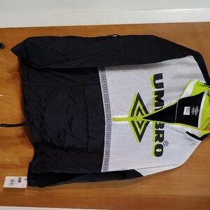 New Umbro Black and White Jacket with Neon Accents Women's L